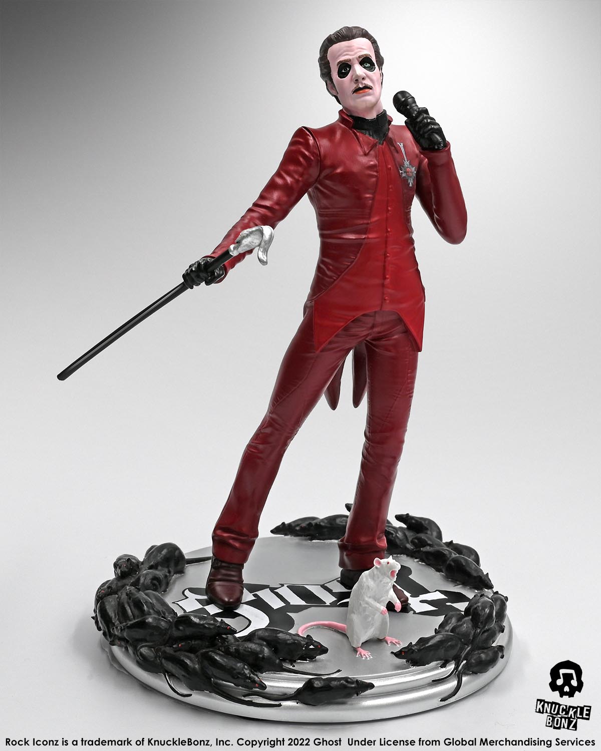 Ghost Cardinal Copia Red Tuxedo (Variant) KnuckleBonz Statue